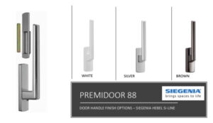 Premidoor 88 door handle finishing options