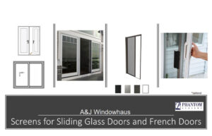 Screens for sliding glass and French doors