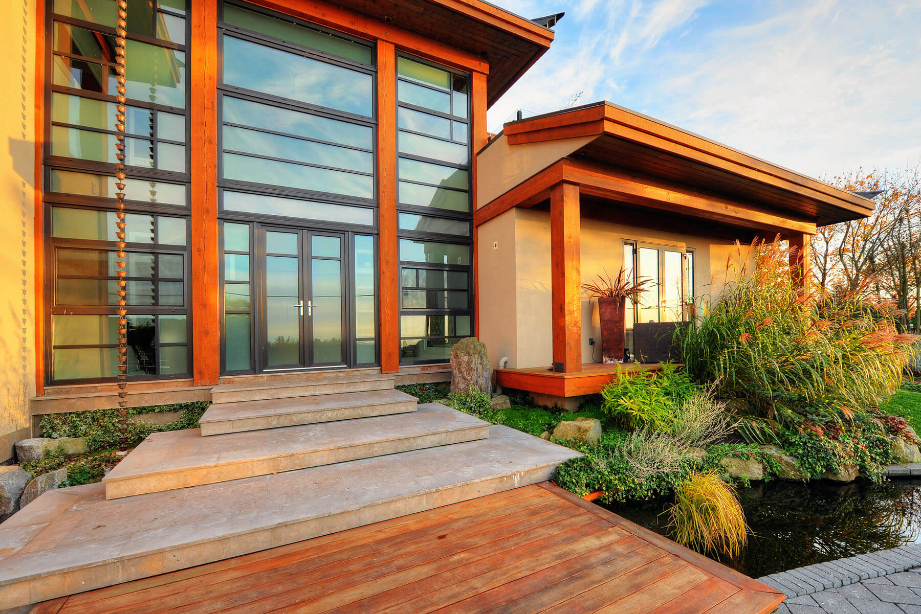 Entry French doors in Florida