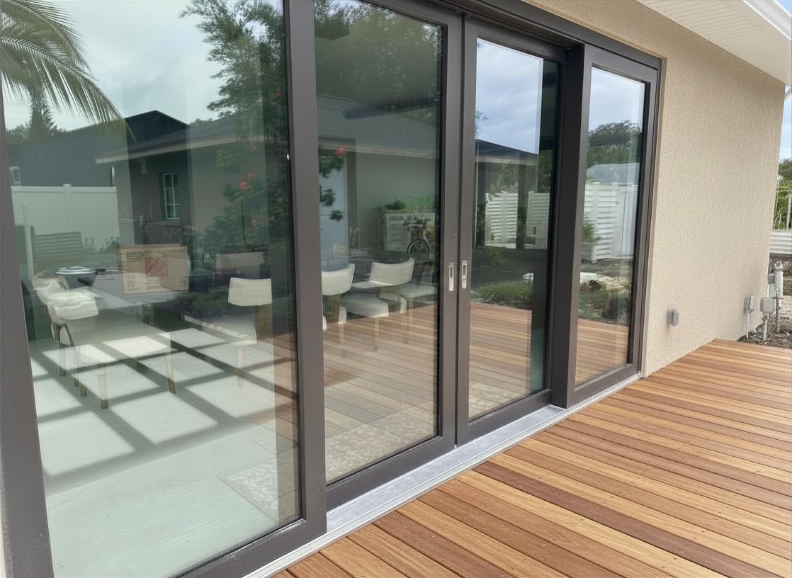 Impact Lift and slide doors are storm resistant and easy to open for Florida homeowners