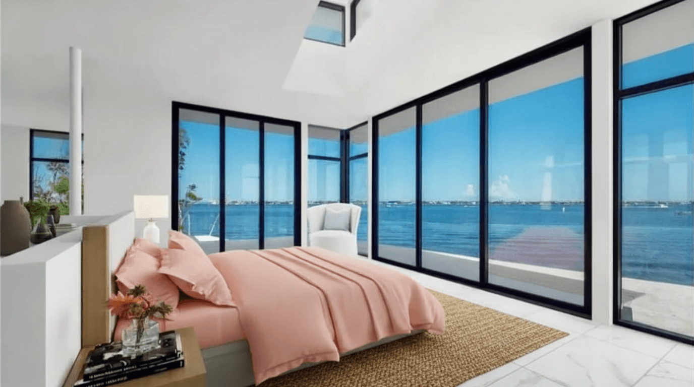 Impact sliding glass doors installed in a Jacksonville home