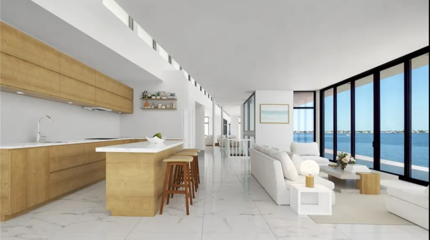 Impact Sliding Glass Doors in a private home in Fort Myers, Florida