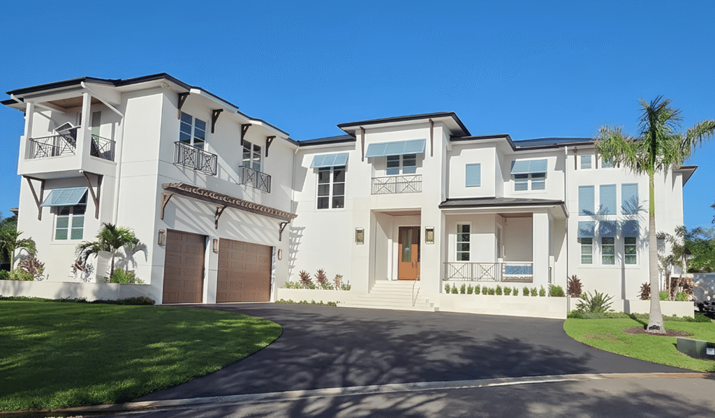 Tilt and turn windows with added muntins in a private home in Tampa, Florida
